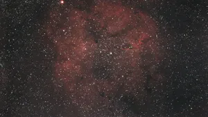 Red Space Translucent Smoke Wallpaper