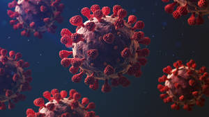 Red-spiked Coronavirus Wallpaper