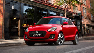 Red Suzuki Swift 2017 Wallpaper