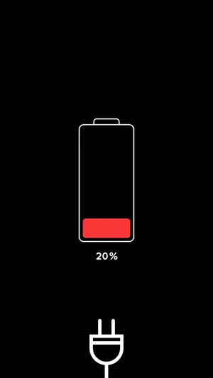 Red Battery Life Low Signage Wallpaper WallpapersOK