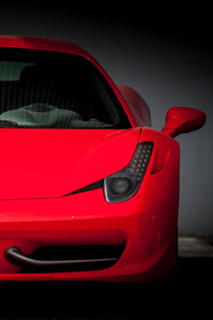 Red Visualization Ferrari Iphone Wallpaper