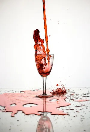 Red Wine Splatters Wallpaper