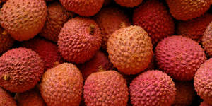 Red Yellowish Litchi Fruits Wallpaper