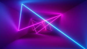 Reflecting Laser Aesthetic Purple Neon Computer Screen Wallpaper