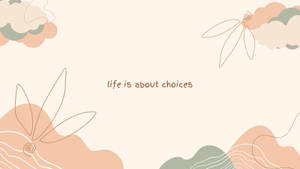 Reflective Quote Simple Aesthetic Wallpaper