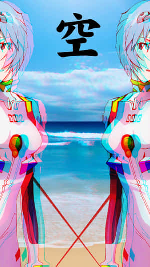 Rei Anayami Pastel Aesthetic Anime Wallpaper
