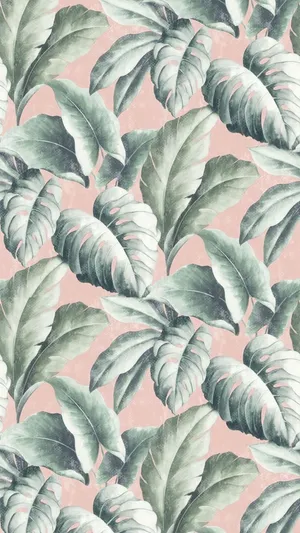 Relax In Paradise With Stunning Views Of Aesthetic Tropical Wallpaper