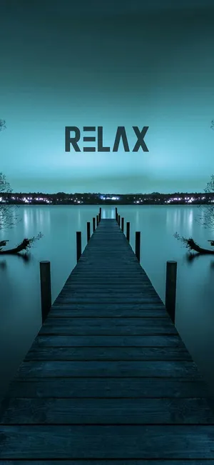 Relax Pier Motivational Mobile Wallpaper