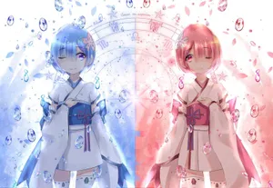 Rem And Ram Re Zero Wallpaper