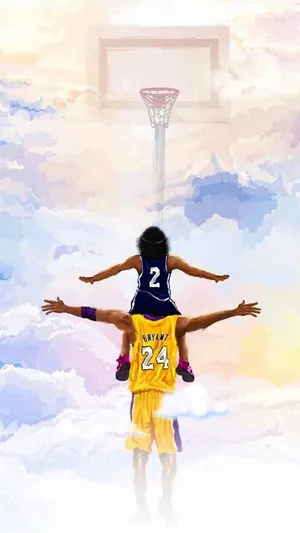 Remembering Legends: Kobe And Gigi Bryant Wallpaper