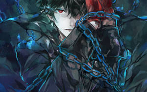 Ren Amamiya In Chains Wallpaper