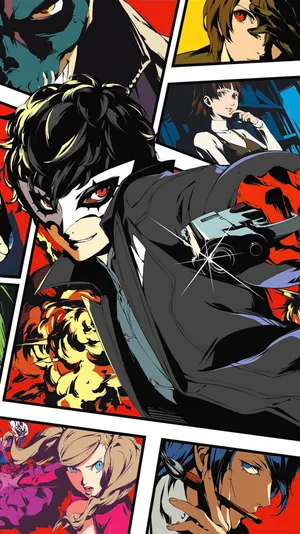 Ren With Mask Persona 5 Phone Wallpaper