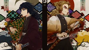 Rengoku And Giyuu Wallpaper