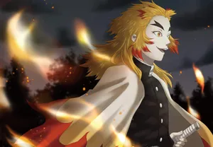 Rengoku Mugen Train Wallpaper