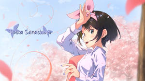 Rent A Girlfriend Ruka Cherry Blossom Wallpaper