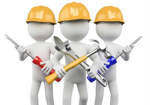 Repair And Maintenance Animated Technicians Wallpaper