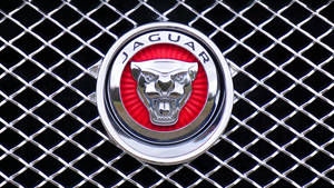 Representing Strength And Luxury - Jaguar Car's Head Symbol Logo Wallpaper
