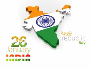Republic Day Indian Map Wallpaper