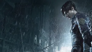 Resident Evil 2 Leon In The Rain Wallpaper