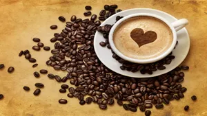 Respect For The Perfect Coffee Latte. Wallpaper