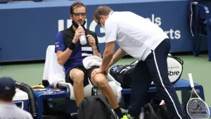 Resting Daniil Medvedev Wallpaper