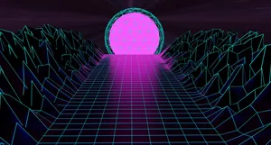 Retro 80s Futuristic Cover Wallpaper