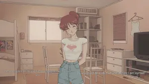 Retro Anime Smiling Girl Wallpaper