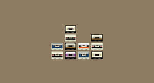 Retro Cassette Tape Collection Wallpaper