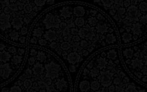 Retro Floral Aesthetic Black Pattern Wallpaper