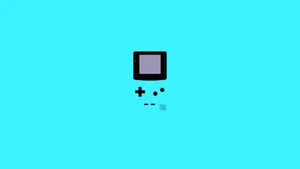 Retro Gaming Nostalgia With Blue Game Boy Color Wallpaper