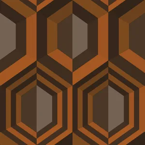 Retro Hexagon Wallpaper
