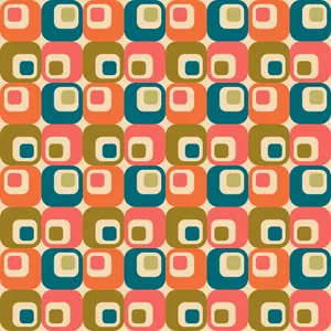 Retro Squares Pattern Background Wallpaper