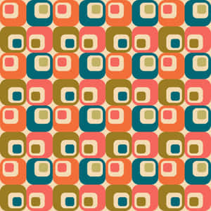 Retro Squares Pattern Wallpaper