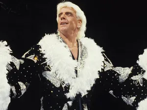 Ric Flair Entertains The Crowd Wallpaper