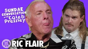 Ric Flair In Conversation With Caleb Pressley Wallpaper