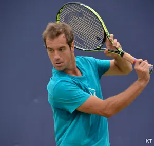 Richard Gasquet Holding Racket Wallpaper