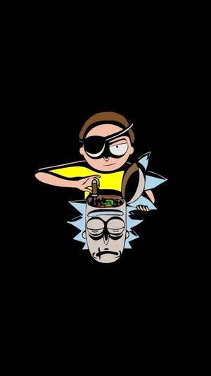 Rick And Morty Brain Operation Wallpaper