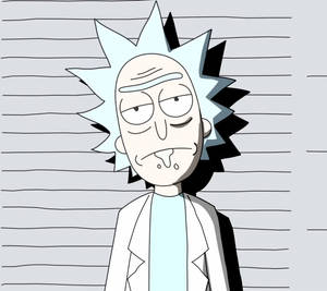 Rick And Morty Stoner Mugshot Wallpaper