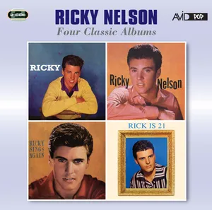 Rick Nelson Four Classic Albums Cover Collage Wallpaper