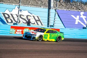Ricky Stenhouse Jr. On Racetrack Wallpaper