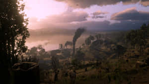 Ride Towards The Frontier In Red Dead Redemption Wallpaper
