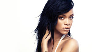 Rihanna In Younger Years Wallpaper