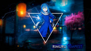 Rimuru Tempest Triangle Illustration Wallpaper