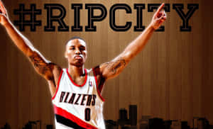 Rip City Basketball Player Gesture Wallpaper