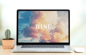 Rise Aesthetic Clouds Office Laptop Wallpaper