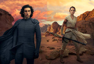 Rise Of Skywalker Ben And Rey Wallpaper