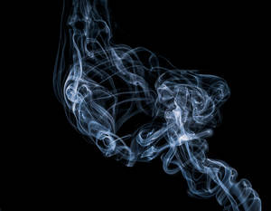 Rising Spiral White Smoke Wallpaper