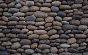 River Stone Wall Wallpaper