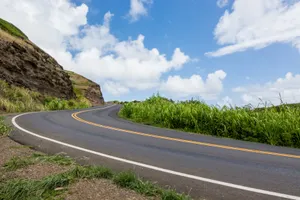 Road Near The Cliff Wallpaper
