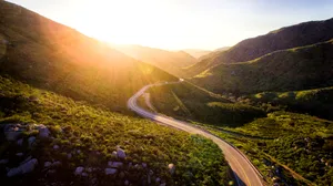 Road On Mountain Pass Wallpaper